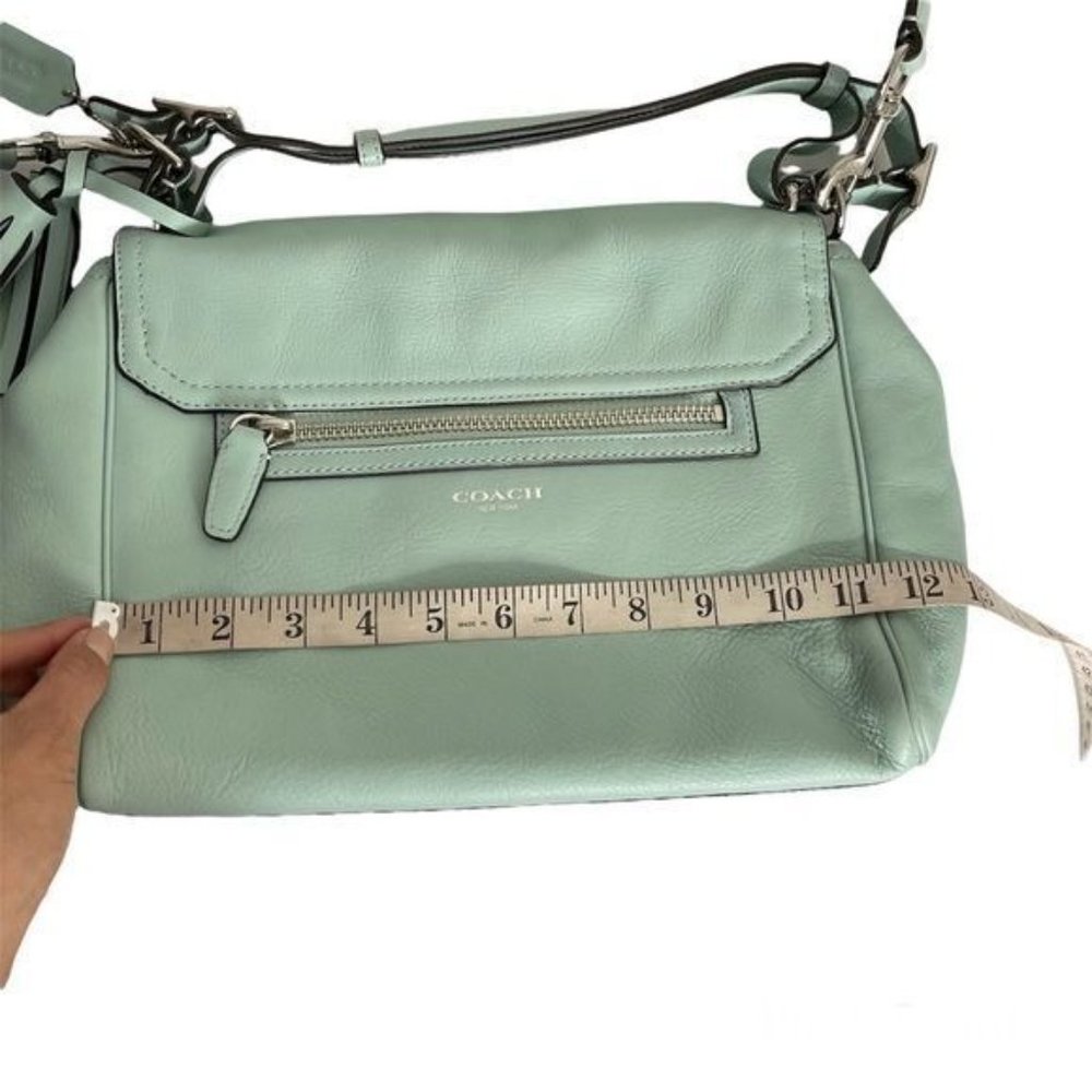 Coach Legacy Romy Top Handle Bag Crossbody Bag Mint Green Handbag - Picture 8 of 12
